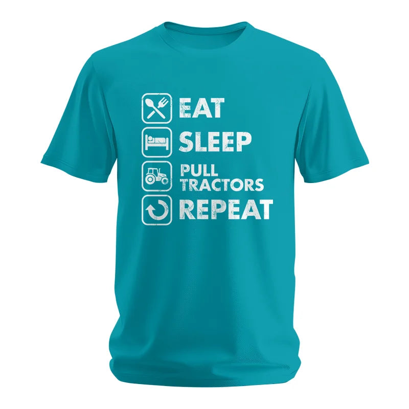 Eat Sleep Pull Tractors Repeat - Unisex Softstyle T-Shirt