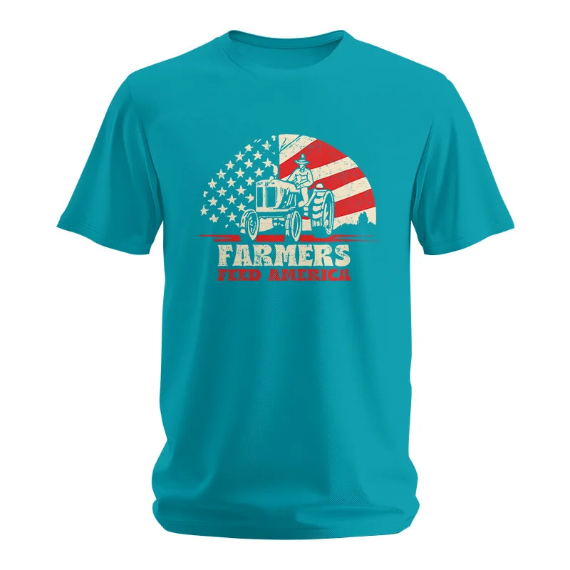 Farmers Feed America Support Farmers - Unisex Softstyle T-Shirt