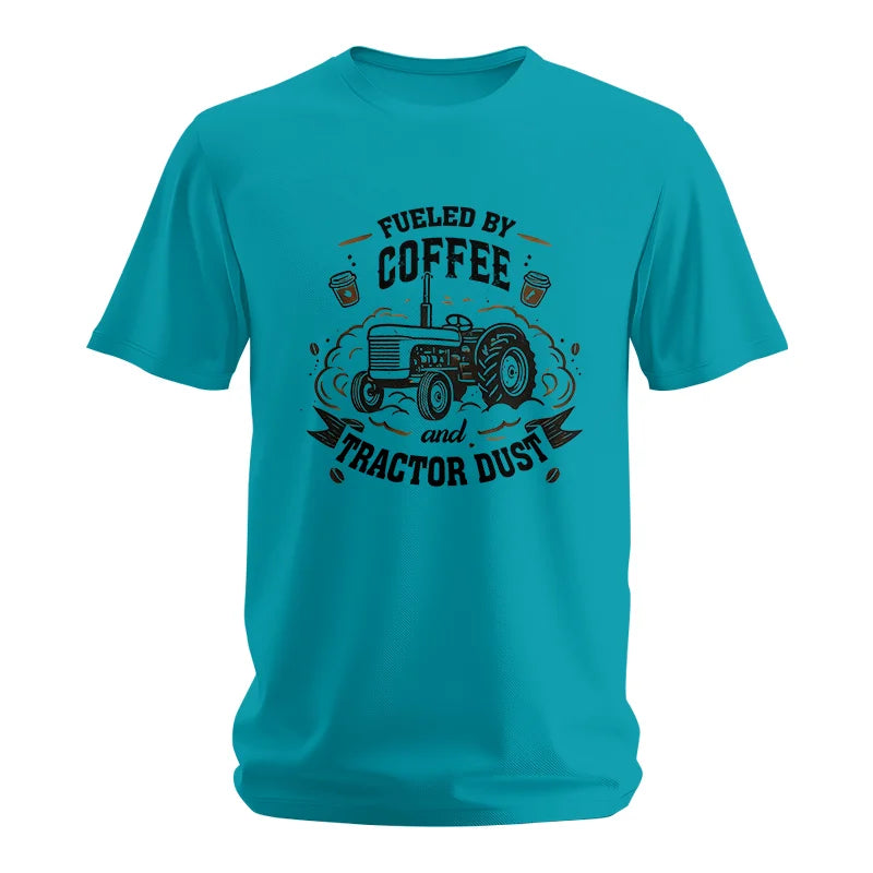 Image of Fueled By Coffee And Tractor Dust - Unisex Softstyle T-Shirt