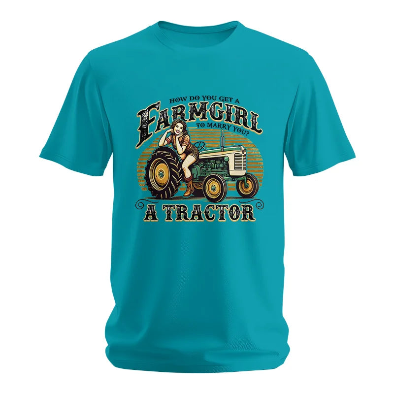 Image of Get A Farmgirl To Marry You_A Tractor - Unisex Softstyle T-Shirt