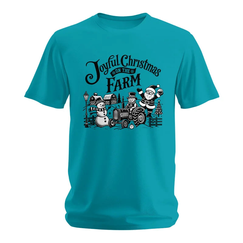 Image of Joyful Christmas On The Farm 1 - Unisex Softstyle T-Shirt