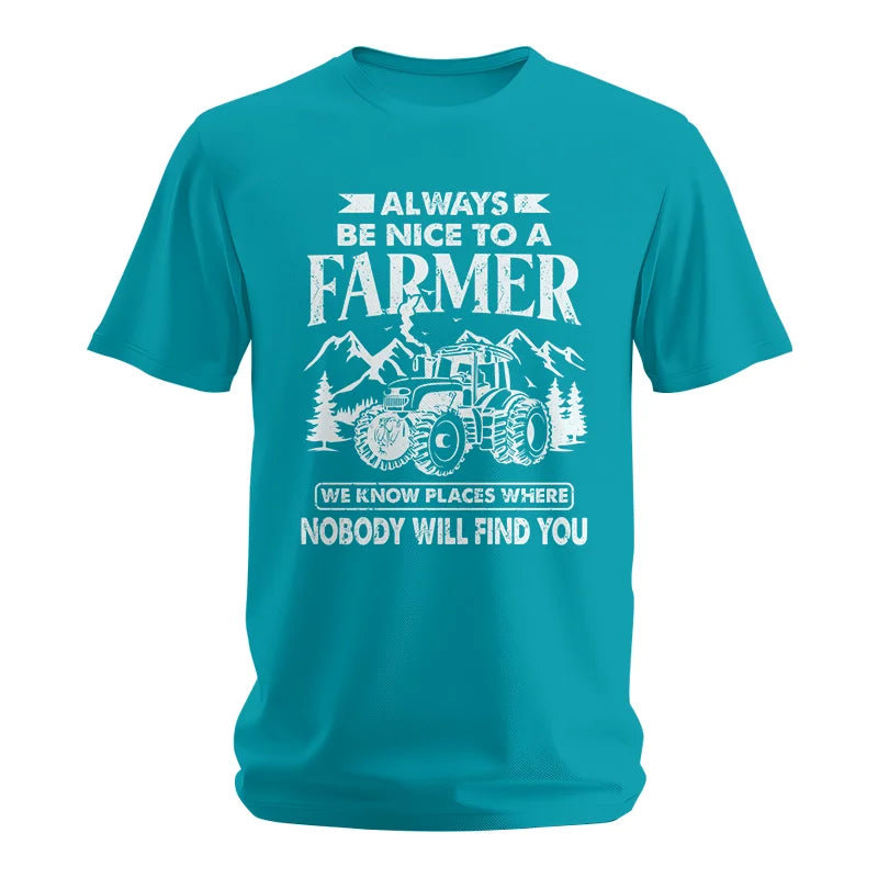 Image of Nice Farmer Funny Tractor Rancher Farming - Unisex Softstyle T-Shirt