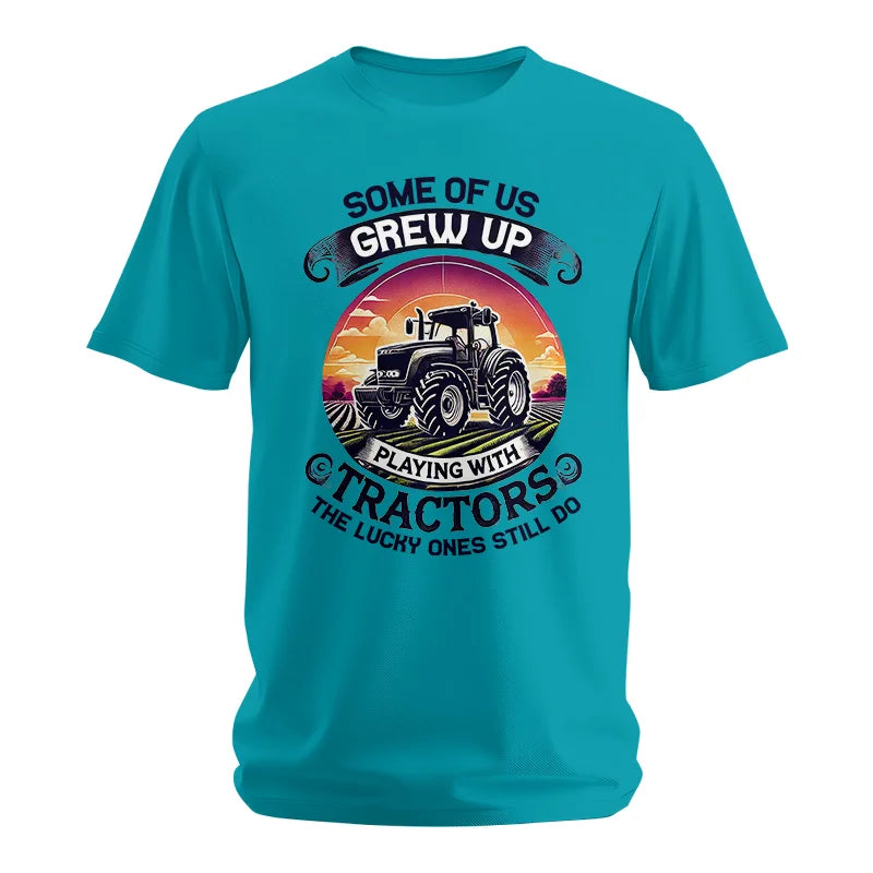 Image of Some Of Us Grew Up Playing With Tractors 4 - Unisex Softstyle T-Shirt