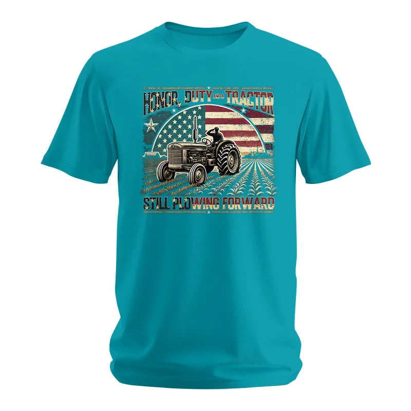 Veteran Farmer Honor Duty And A Tractor 1 - Unisex Softstyle T-Shirt