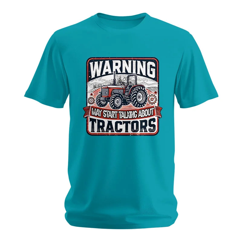 Image of Warning May Start Talking About Tractors - Unisex Softstyle T-Shirt