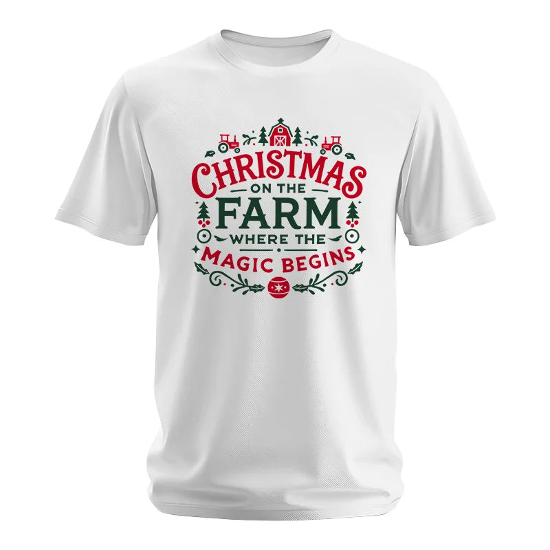 Christmas on the Farm Where the Magic Begins! 1 - Unisex Softstyle T-Shirt