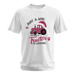 Just A Girl Who Want A Tractor On Christmas - Unisex Softstyle T-Shirt