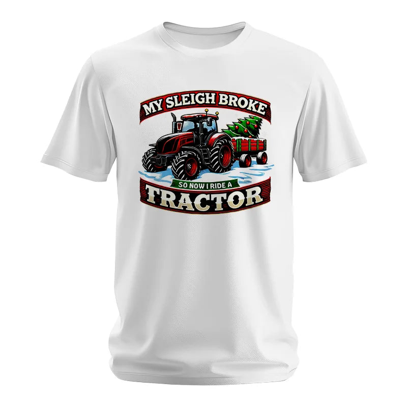 Image of My Sleigh Broke So Now I Ride A Tractor - Unisex Softstyle T-Shirt