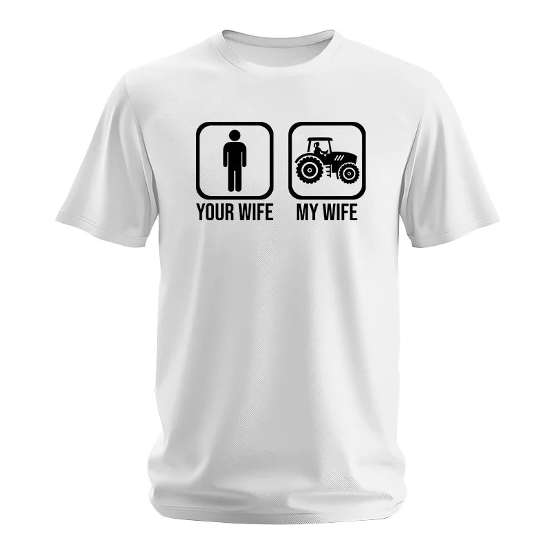 My Wife Is Cooler Than Yours Funny Farm Tractor 2 - Unisex Softstyle T-Shirt