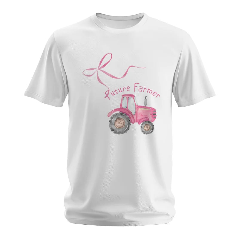 Pink Bow Cute Tractor - Unisex Softstyle T-Shirt