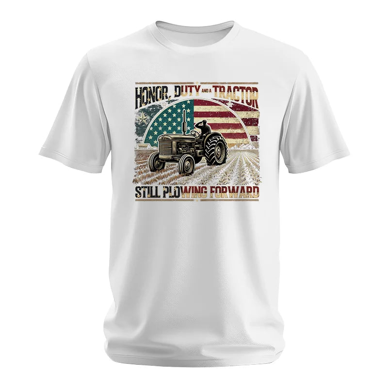 Veteran Farmer Honor Duty And A Tractor 1 - Unisex Softstyle T-Shirt