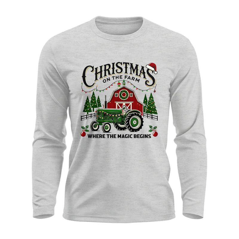 Christmas on the Farm Where the Magic Begins! 5 - Unisex Ultra Cotton Long Sleeve Tee