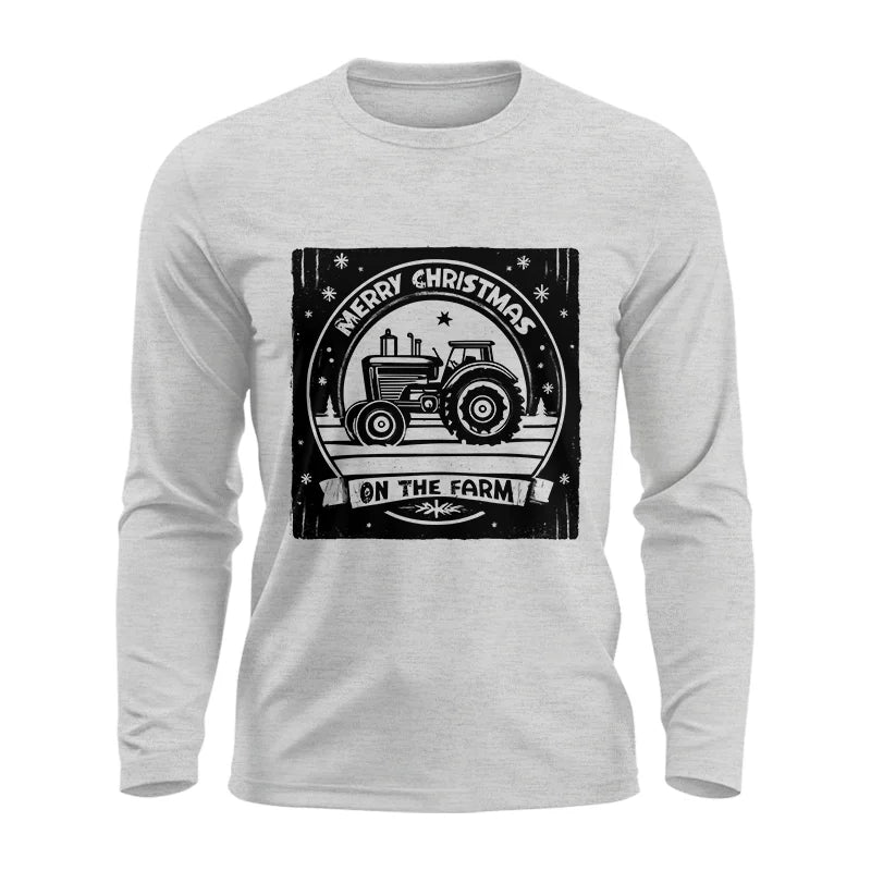 Image of Merry Chritmas On The Farm 5 - Unisex Ultra Cotton Long Sleeve Tee