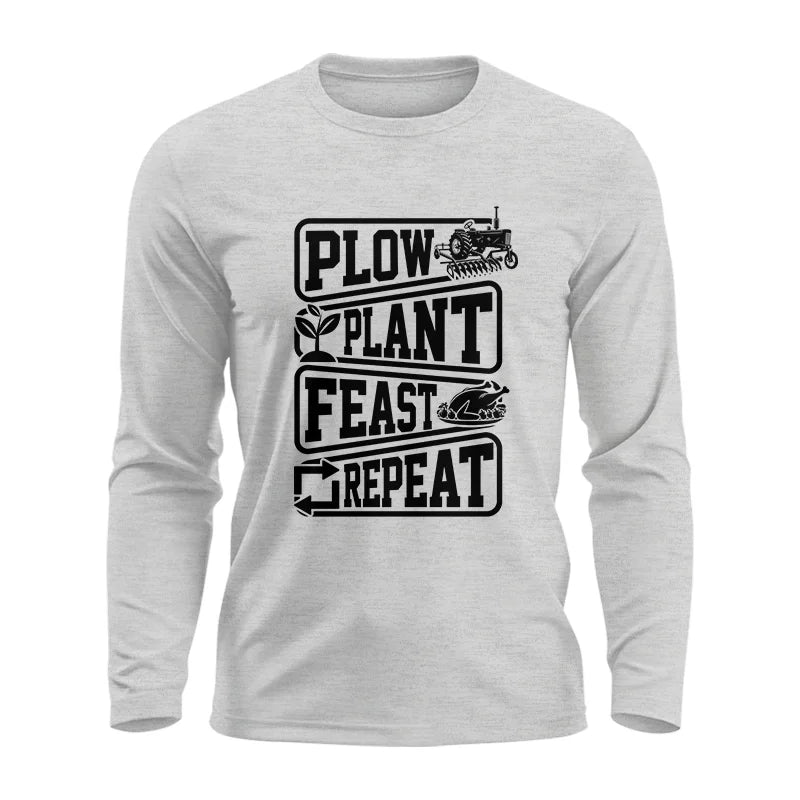 Image of Plow Plant Feast Repeat 1 - Unisex Ultra Cotton Long Sleeve Tee