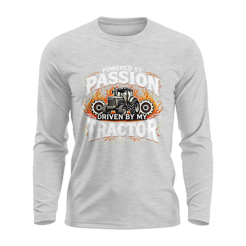 Image of Powered By Passion Driven By My Tractor 1 - Unisex Ultra Cotton Long Sleeve Tee