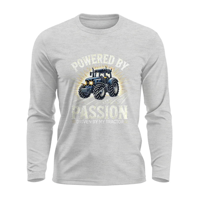 Image of Powered By Passion Driven By My Tractor - Unisex Ultra Cotton Long Sleeve Tee