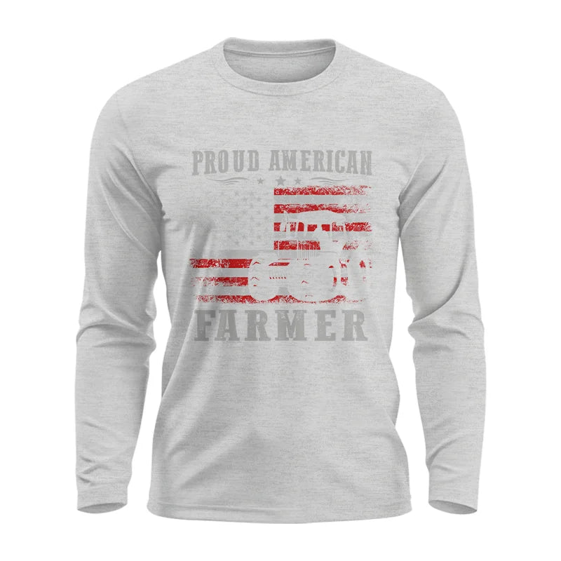 Image of Proud American Farmer - Unisex Ultra Cotton Long Sleeve Tee