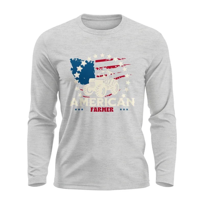 Image of Proud To Be An American Farmer Citizen Veteran - Unisex Ultra Cotton Long Sleeve Tee