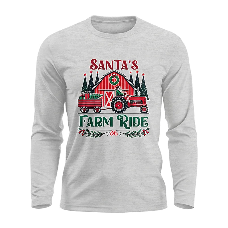 Image of Santa's Farm Ride 1 - Unisex Ultra Cotton Long Sleeve Tee