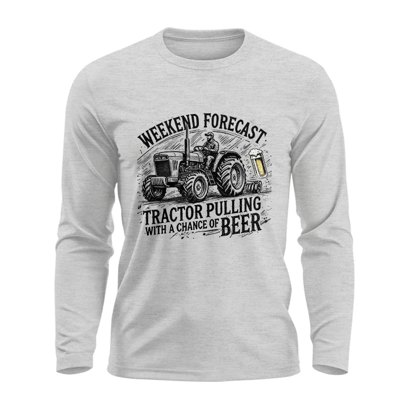 Image of Tractor With A Chance Of Beer - Unisex Ultra Cotton Long Sleeve Tee