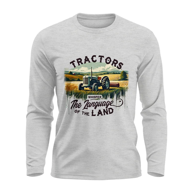 Image of Tractors Whisper The Language Of The Land 2 - Unisex Ultra Cotton Long Sleeve Tee