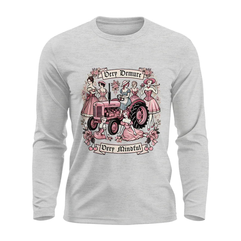 Image of Very Demure Very Mindful Tractor - Unisex Ultra Cotton Long Sleeve Tee