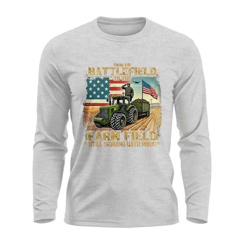 Image of Veteran Farmer From The Battlefield To The Farm Field 2 - Unisex Ultra Cotton Long Sleeve Tee