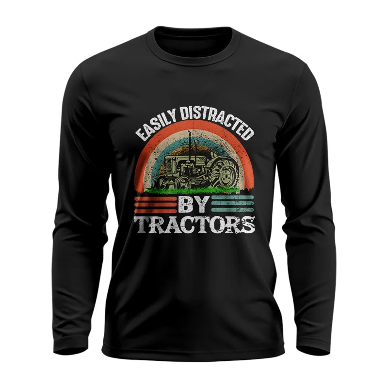 Easily Distracted By Tractors - Unisex Ultra Cotton Long Sleeve Tee