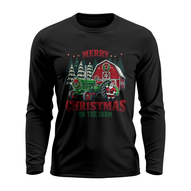 Image of Merry Christmas On The Farm 3 - Unisex Ultra Cotton Long Sleeve Tee