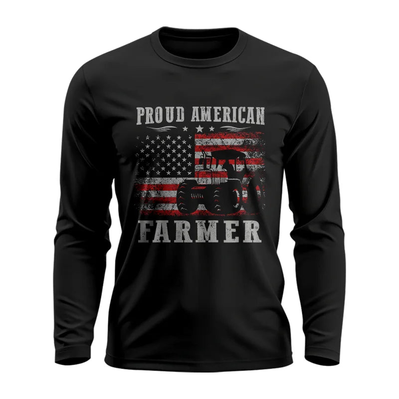 Image of Proud American Farmer - Unisex Ultra Cotton Long Sleeve Tee