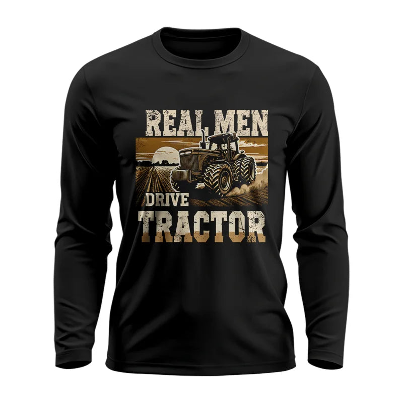 Image of Real Men Drive Tractor - Unisex Ultra Cotton Long Sleeve Tee