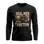 Real Men Drive Tractor - Unisex Ultra Cotton Long Sleeve Tee