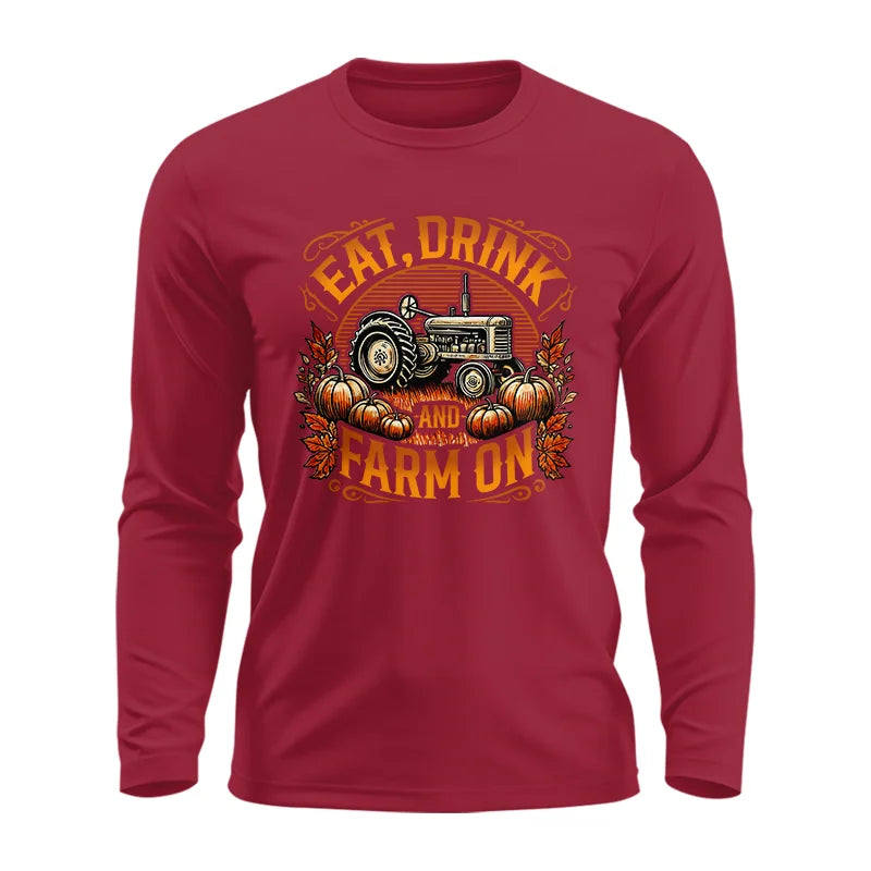 Image of Eat Drink and Farm On 2 - Unisex Ultra Cotton Long Sleeve Tee