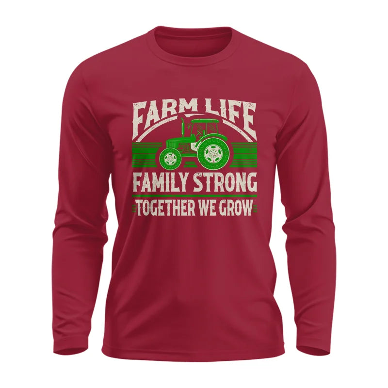 Image of Farm life Family Strong_Together We grow - Unisex Ultra Cotton Long Sleeve Tee