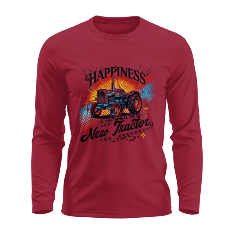 Happiness Is The Smell Of A New Tractor - Unisex Ultra Cotton Long Sleeve Tee