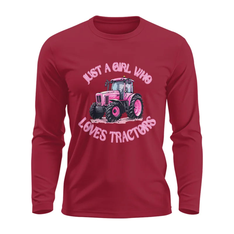 Image of Just A Girl Who Loves Tractors 1 - Unisex Ultra Cotton Long Sleeve Tee