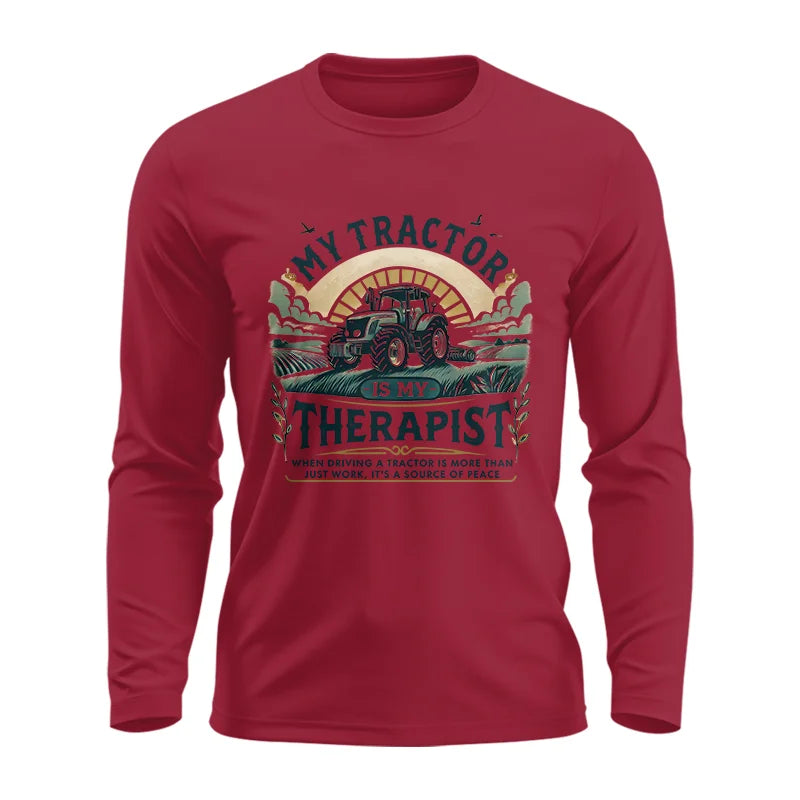 Image of My Tractor Is My Therapist - Unisex Ultra Cotton Long Sleeve Tee