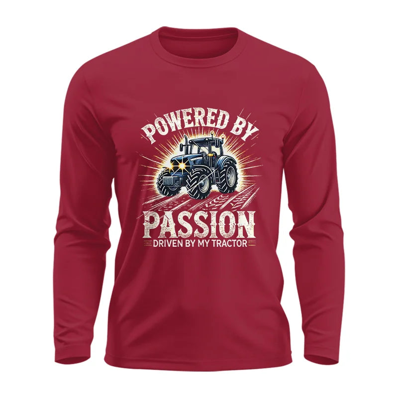 Image of Powered By Passion Driven By My Tractor - Unisex Ultra Cotton Long Sleeve Tee