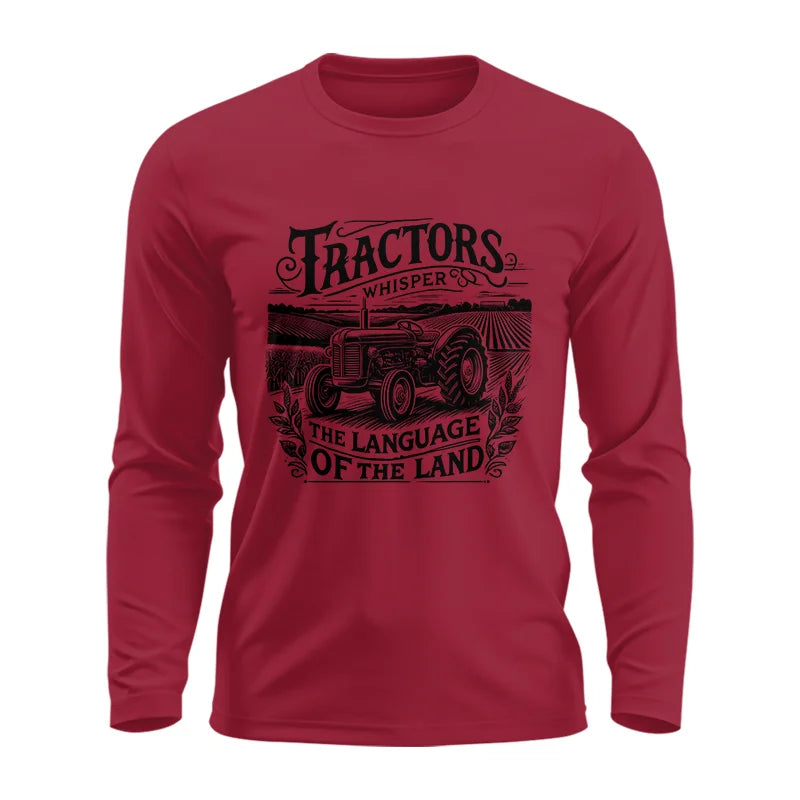 Image of Tractors Whisper The Language Of The Land 1 - Unisex Ultra Cotton Long Sleeve Tee