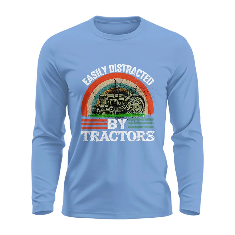 Image of Easily Distracted By Tractors - Unisex Ultra Cotton Long Sleeve Tee