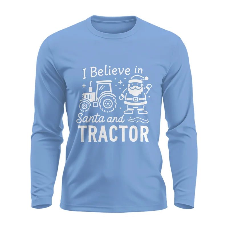 Image of I Believe In Santa And Tractor - Unisex Ultra Cotton Long Sleeve Tee