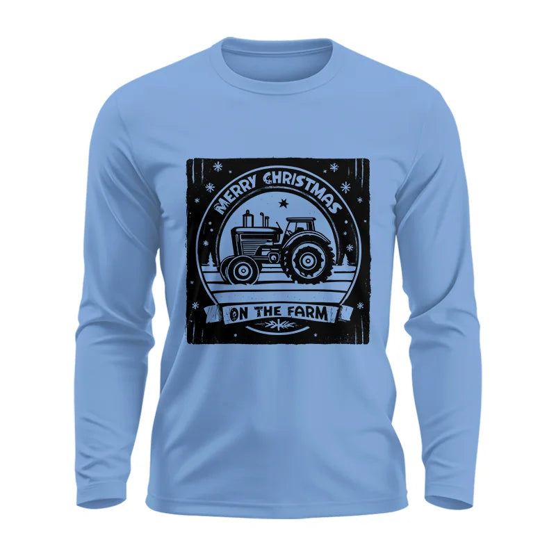 Image of Merry Chritmas On The Farm 5 - Unisex Ultra Cotton Long Sleeve Tee