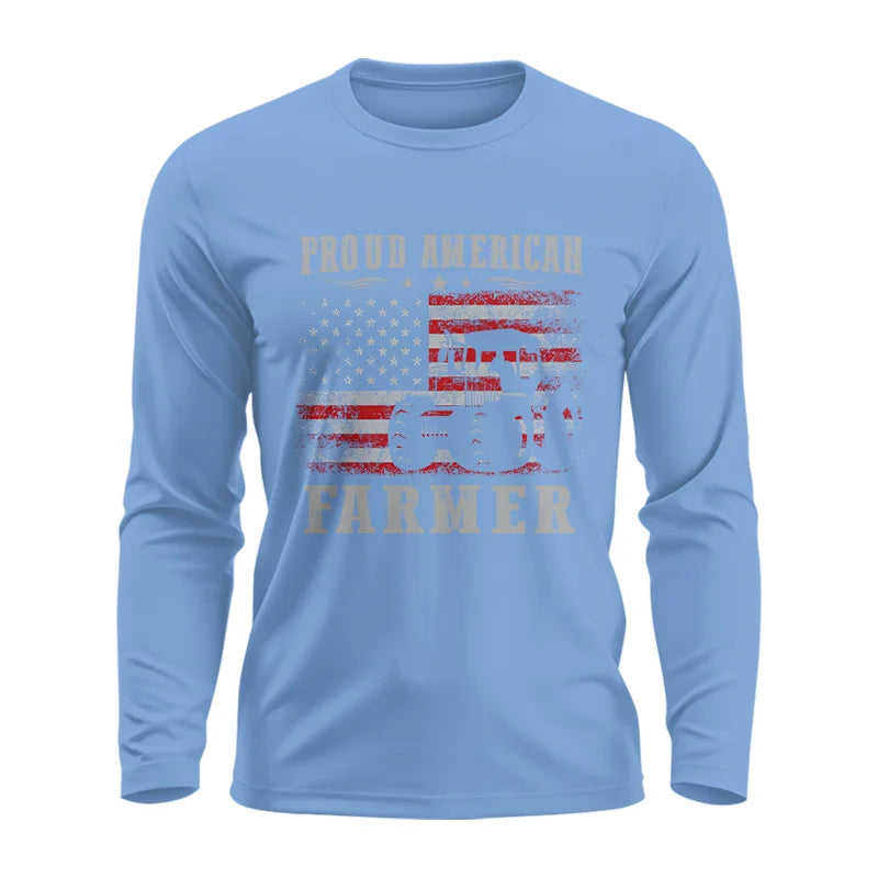 Image of Proud American Farmer - Unisex Ultra Cotton Long Sleeve Tee