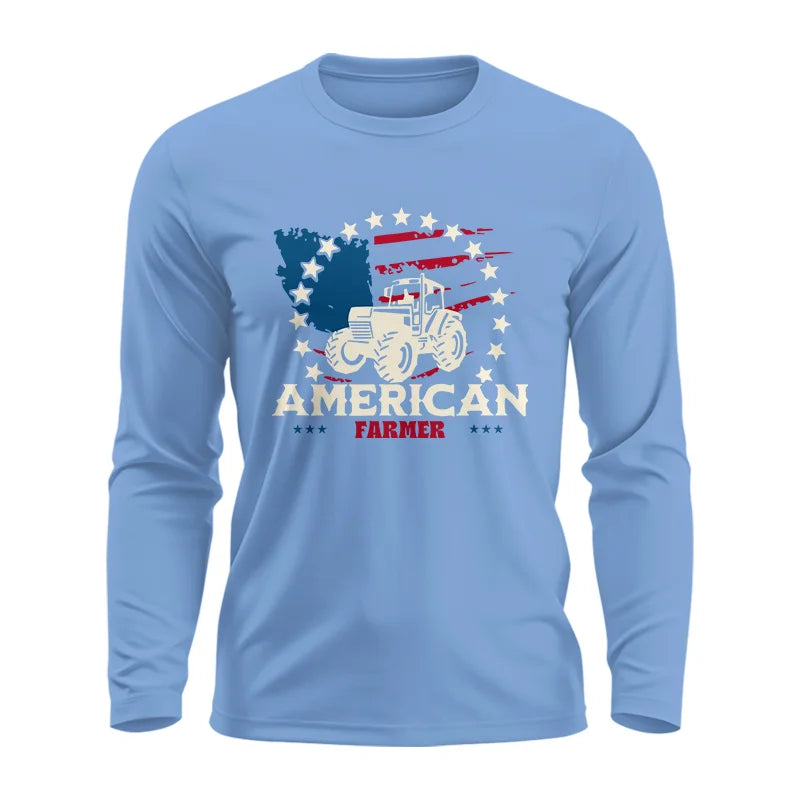 Proud To Be An American Farmer Citizen Veteran - Unisex Ultra Cotton Long Sleeve Tee