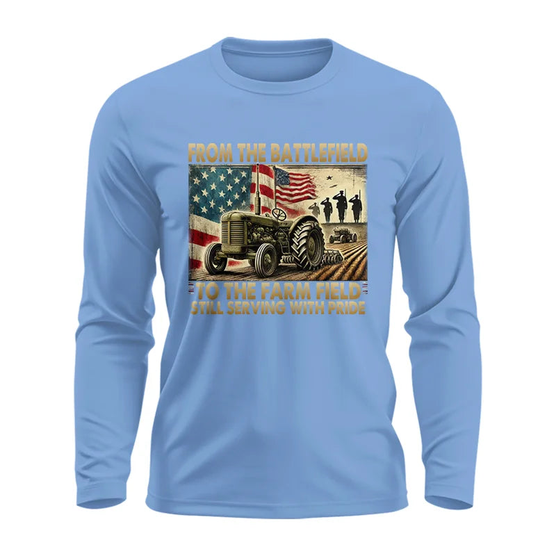 Image of Veteran Farmer From The Battlefield To The Farm Field 1 - Unisex Ultra Cotton Long Sleeve Tee