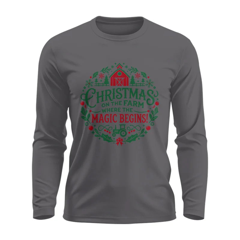 Christmas on the Farm Where the Magic Begins! 2 - Unisex Ultra Cotton Long Sleeve Tee