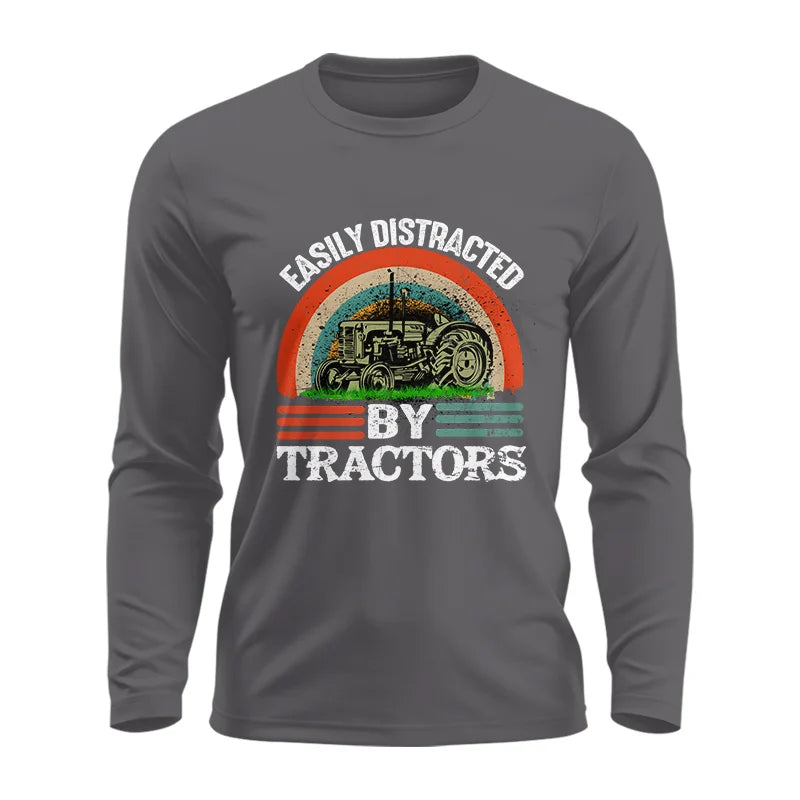 Easily Distracted By Tractors - Unisex Ultra Cotton Long Sleeve Tee