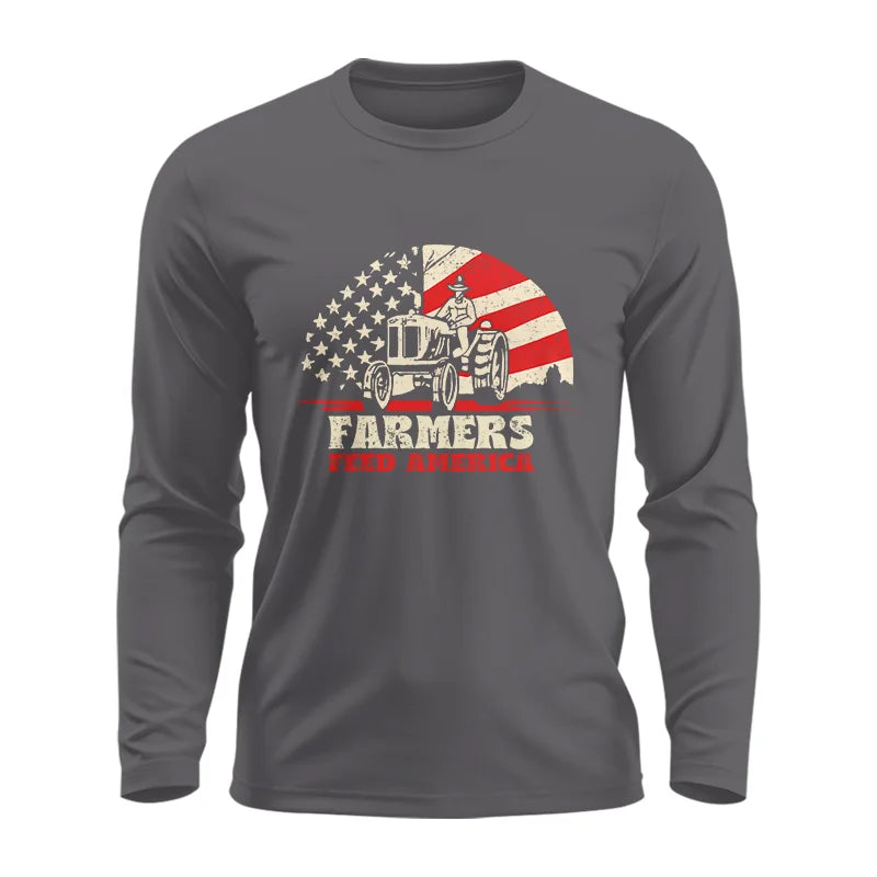 Image of Farmers Feed America Support Farmers - Unisex Ultra Cotton Long Sleeve Tee