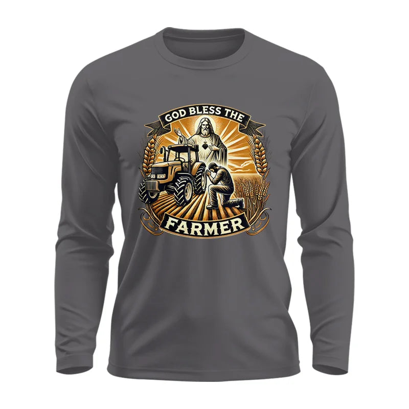 Image of God Bless The Farmer 2 - Unisex Ultra Cotton Long Sleeve Tee