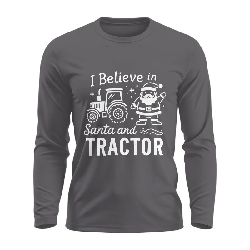 Image of I Believe In Santa And Tractor - Unisex Ultra Cotton Long Sleeve Tee